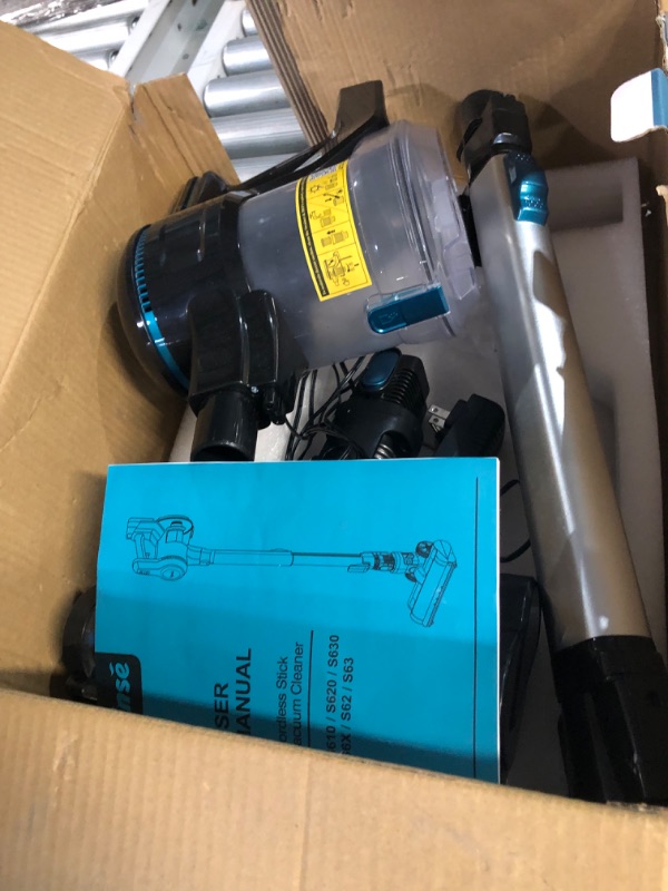 Photo 4 of *POSSIBLY MISSING PIECES* INSE Cordless Vacuum Cleaner, Blue 