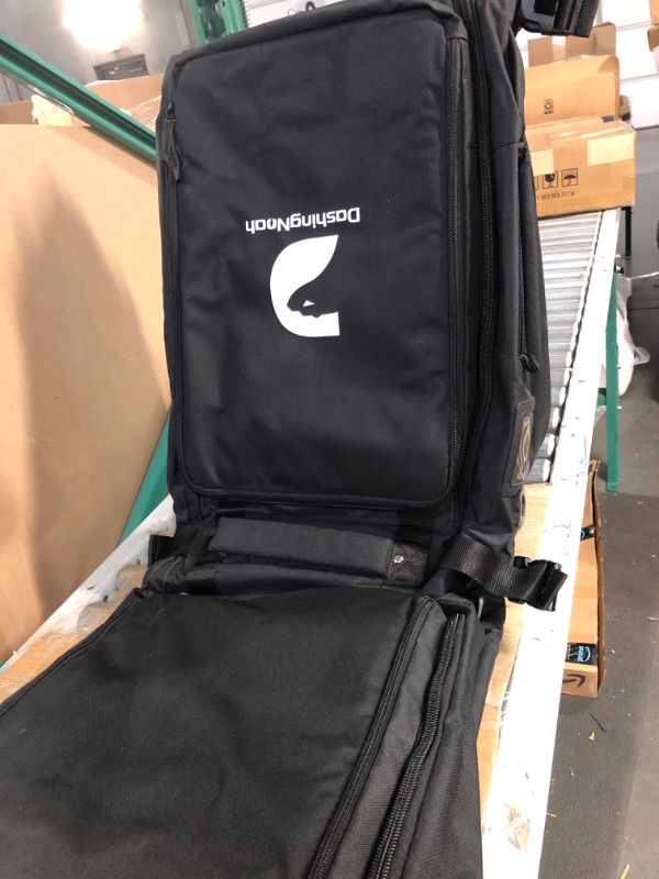 Photo 3 of *GENTLY USED* DASHINGNOAH Rolling Double Ski Bag with Wheel, Padded Waterproof,Fits 2 Boards or 2 Sets of Skis up to 185CM, Expandable Main Compartment & 3 Big Outside Storage 165-176 Centimeters