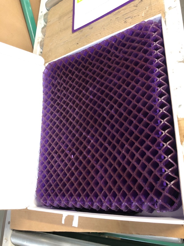 Photo 2 of Purple Royal Seat Cushion - Seat Cushion for The Car Or Office Chair - Temperature Neutral Grid