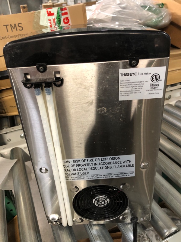 Photo 6 of *USED* Thereye Countertop Nugget Ice Maker, 30lbs Per Day, 2 Ways Water Refill, 3Qt Water Reservoir & Self-Cleaning, Stainless Steel Finish 