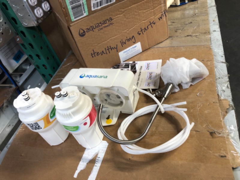 Photo 1 of *USED* 2-Stage Under Counter Water Filtration System with Brushed Nickel Finish Faucet