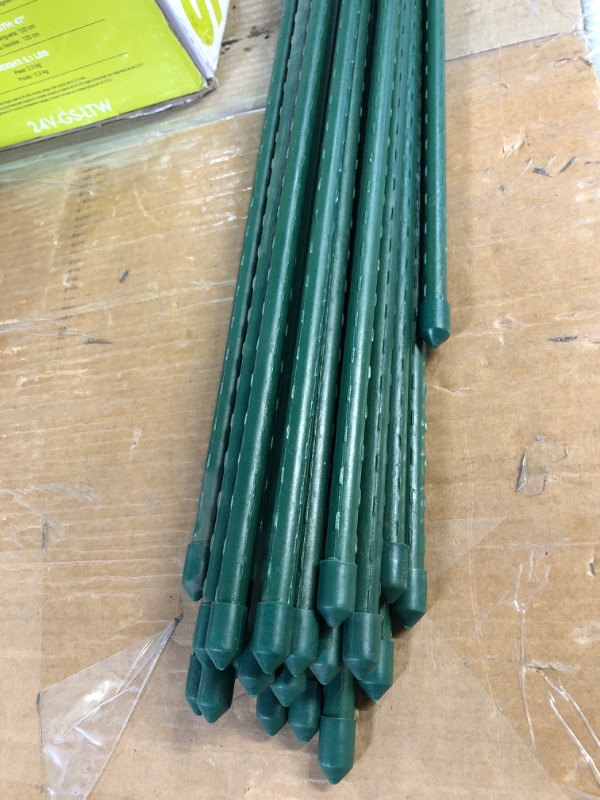 Photo 2 of *GENTLY USED* Tingyuan Garden Stakes 48 Inches Steel Plant Stakes, Pack of 25