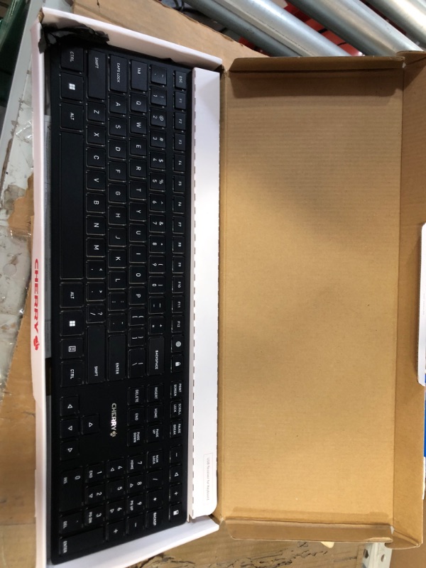 Photo 2 of Cherry KW 9100 Slim Wireless Keyboard Rechargeable with SX Scissor Mechanism, Silent keystroke Quiet Typing with Thin Design for Work or Home Office.