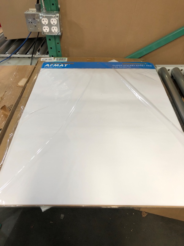 Photo 3 of Sticky Easel Pads, Upgraded Flip Chart Paper, Large Easel Paper for Teachers, 25 x 30 Inches, Self Stick Easel Paper for White Board, 30 Sheets/Pad, 4 Pads, Super Sticky with 2 Strips of Adhesive