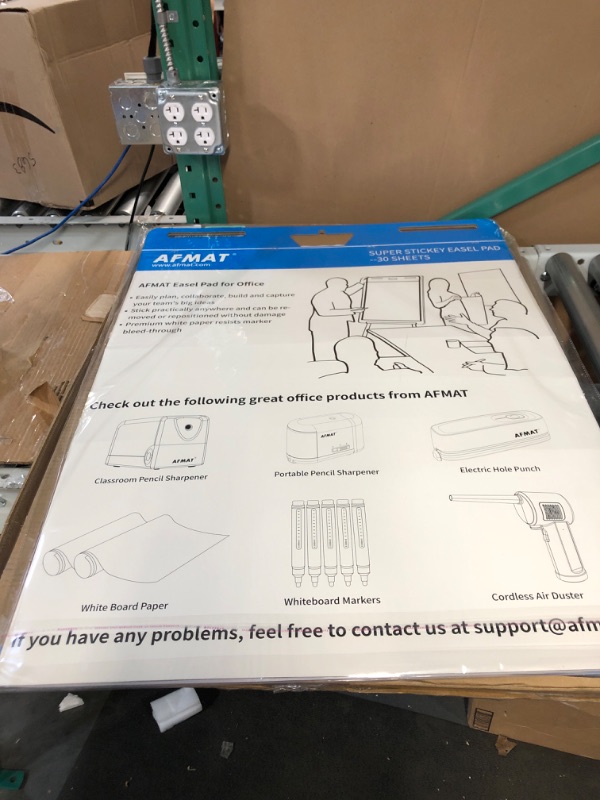 Photo 2 of Sticky Easel Pads, Upgraded Flip Chart Paper, Large Easel Paper for Teachers, 25 x 30 Inches, Self Stick Easel Paper for White Board, 30 Sheets/Pad, 4 Pads, Super Sticky with 2 Strips of Adhesive