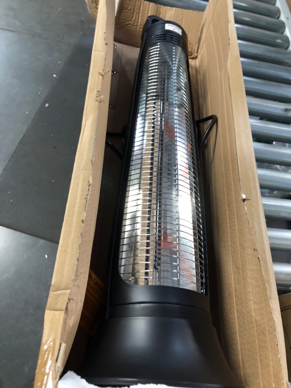 Photo 3 of *PARTS ONLY** Patio Heater, Portable Electric Heater, 1200W, Outdoor Heaters with 60°Oscillating