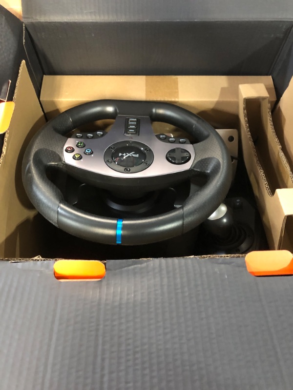 Photo 2 of PXN V9 Gaming Racing Wheel with Pedals and Shifter, Steering Wheel for PC, Xbox One, Xbox Series X/S, PS4, PS3 and Nintendo Switch