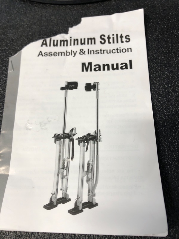 Photo 3 of 24 inch -40 inch Professional Grade Adjustable Drywall Stilts blue