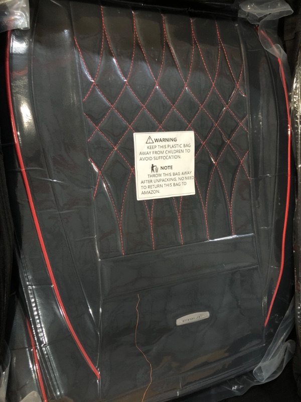 Photo 2 of LUCKYMAN CLUB 5 Car Seat Covers Full Set  (Black&Red)