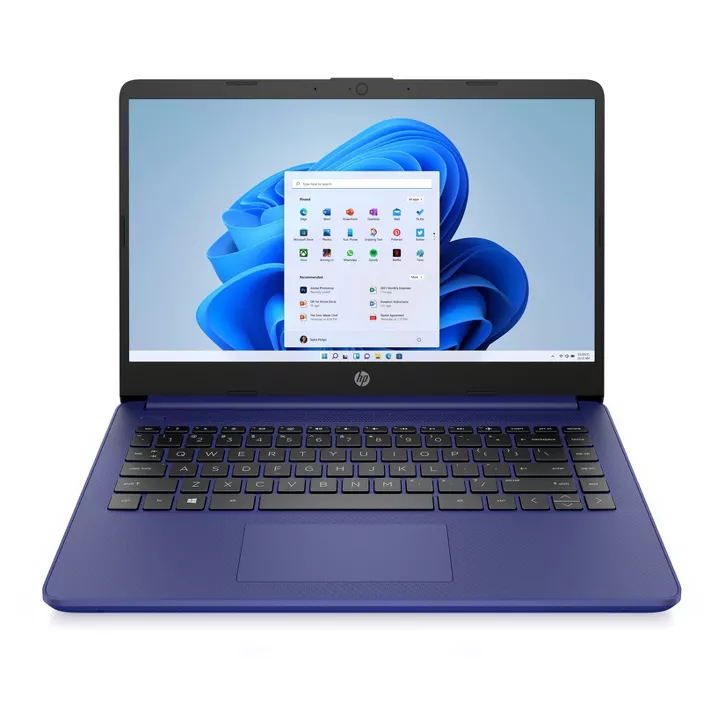 Photo 1 of ***SEE NOTES*** HP 14" Stream Touchscreen Laptop- AMD Processor - 4GB RAM Memory - 64GB Flash Storage - Windows 11 - Indigo Blue (14-fq0037nr)

