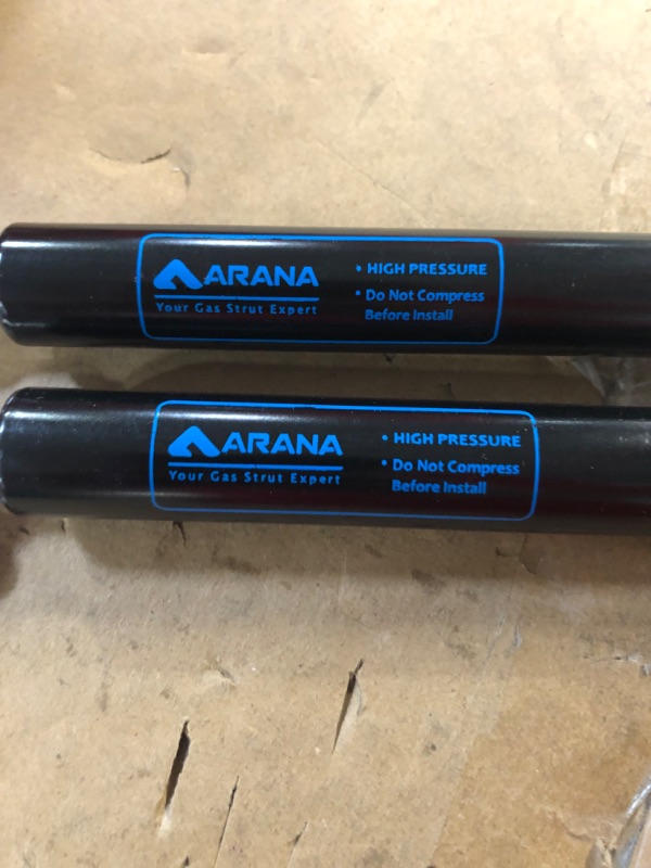 Photo 4 of {Brand New] ARANA 23 Inch 100LB  Black Gas Prop Strut Shock 23" 445N/100LB Gas Spring Struts, 2Pcs Set with L-type Mounting Brackets 