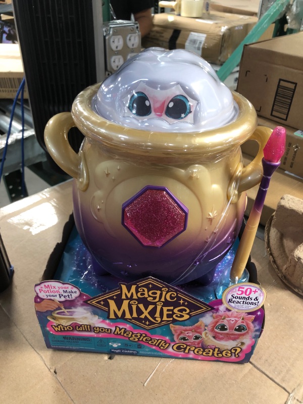 Photo 1 of Magic Mixies Magical Misting Cauldron with Interactive 8 inch Pink Plush Toy and 50+ Sounds and Reactions