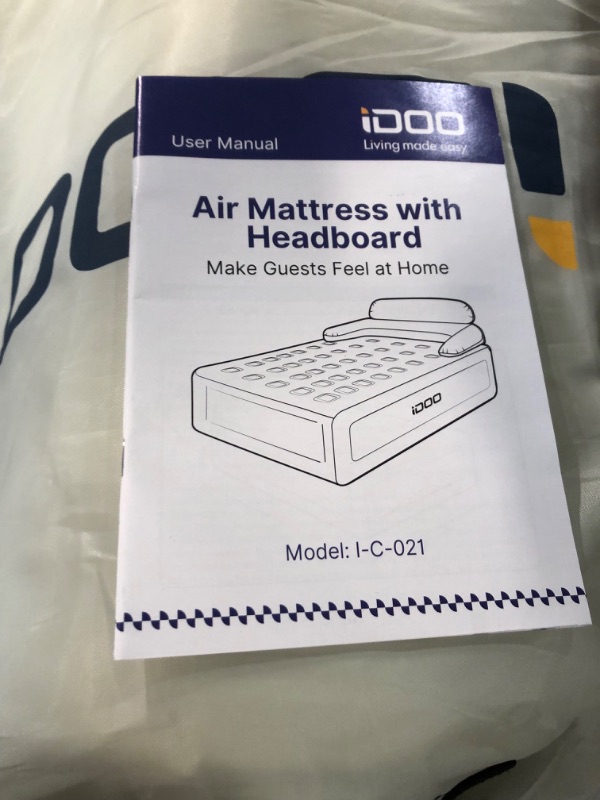 Photo 3 of (GREAT CONDITION) iDOO Air Mattress with Headboard, Queen Size