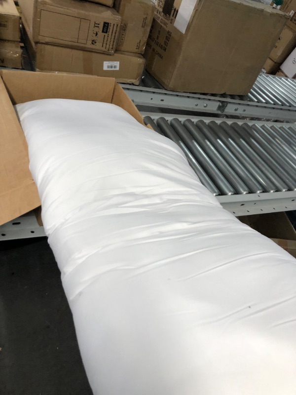 Photo 2 of  Long Body Pillow Insert Cooling, Breathable & Machine Washble - 20x54 Inches, White