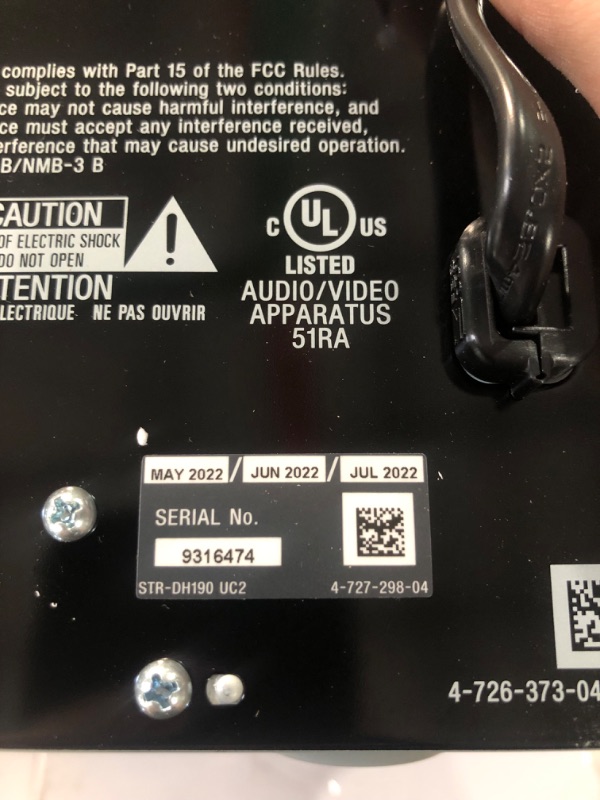 Photo 1 of Sony STRDH190 2-ch Home Stereo Receiver with Phono Inputs & Bluetooth Black