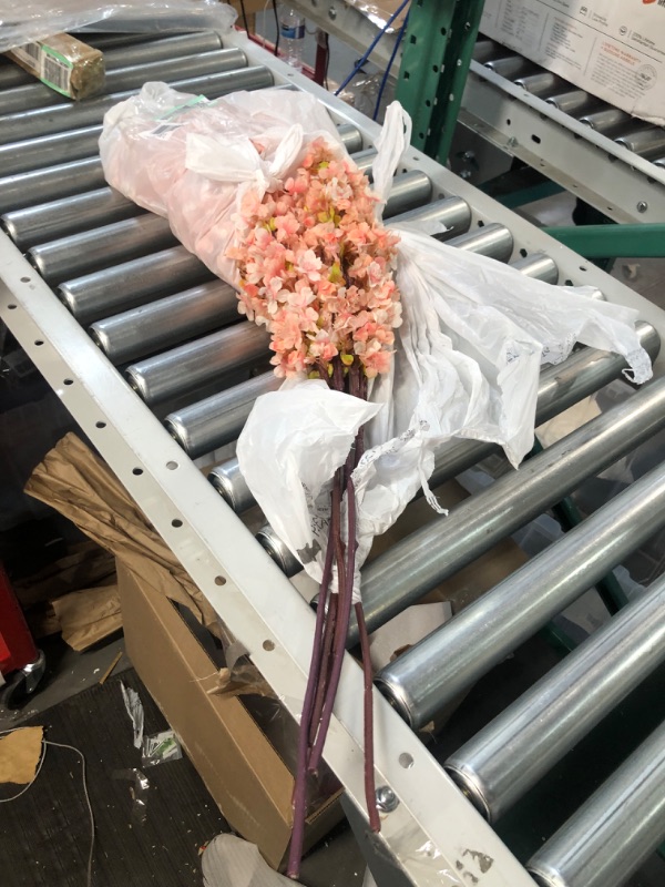 Photo 1 of **VASE NOT INCLUDED** Houele Cherry Blossom Branches, 39 Inch Long Stem Artificial Flowers Cherry Blossom PINK