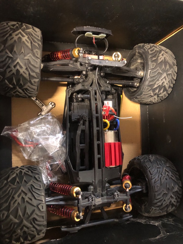 Photo 3 of **WAS UNABLE TO TEST** BEZGAR HM123 Hobby Grade 1:12 Scale RC Trucks, 4WD High Speed 45 Km/h All Terrains Electric Toy Off Road RC Monster Truck Vehicle Car