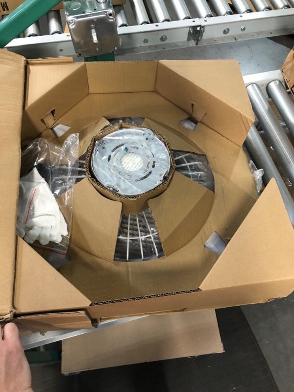 Photo 1 of Ceiling Fan with Lights Remote Control,Dimmable Fan Lighting, 20'' Enclosed Bladeless Fan