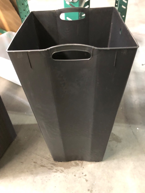 Photo 3 of *USED/MISSING HANDLE, SMALL CRACK***  Large Outdoor Trash Can with Lid 33.5" TALL 