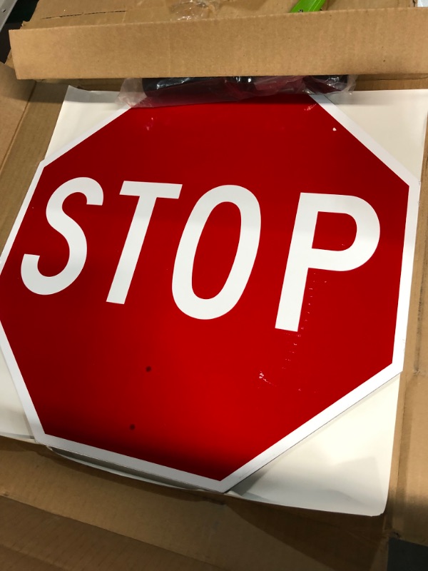 Photo 3 of **SEE NOTES**
 SmartSign Pack of 1, Handheld “STOP - GO” Paddle Sign 