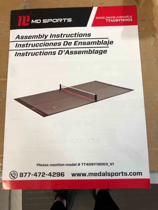 Photo 4 of *USED/SEE NOTES* MD Sports Table Tennis Set