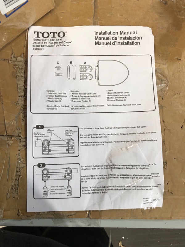 Photo 3 of *NEW* TOTO Transitional SoftClose Elongated Toilet Seat,