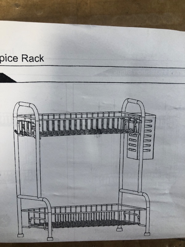 Photo 2 of 2 tier spice rack organizer for countertop