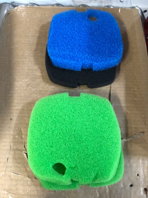 Photo 2 of AQUANEAT Replacement Canister Filter Pads Compatible to SUNSUN HW-302 CF300 Aquarium Filter Media Sponge Floss (Multi-Colored)