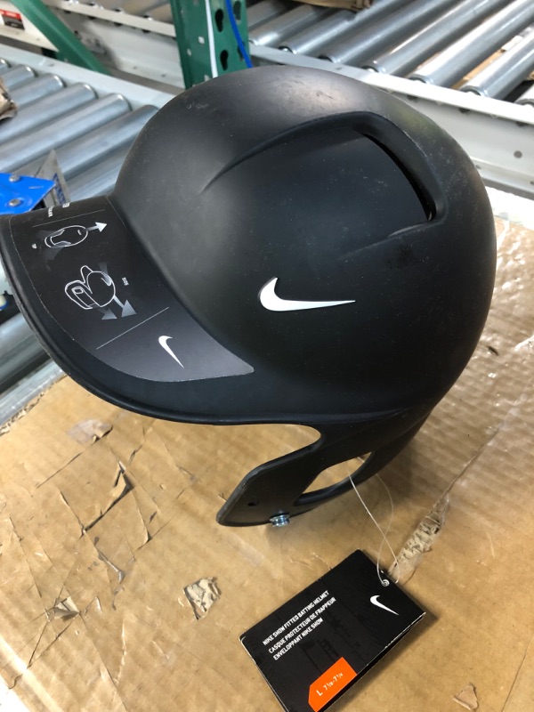 Photo 1 of ** MISSING PADDING ON LEFT EAR ** nike unisex batting helmet size L 7 1/8- 7 1/4