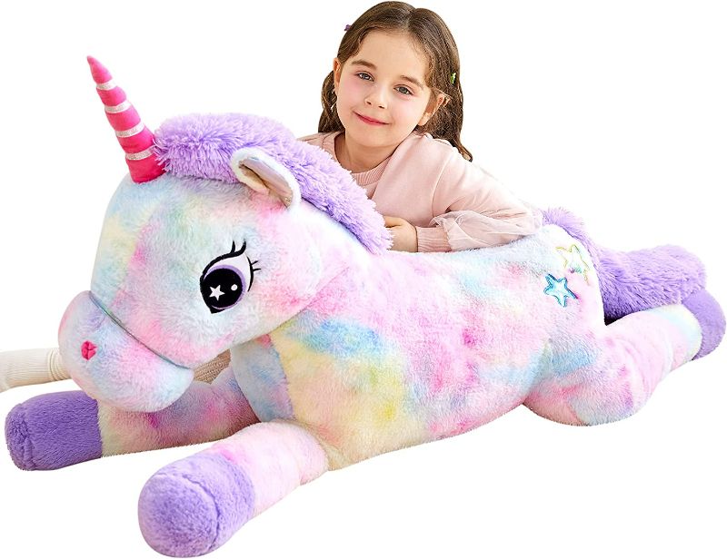 Photo 1 of *SEE NOTES* IKASA Giant Unicorn Stuffed Animal Plush Toy,Large Cute Jumbo Soft Toys