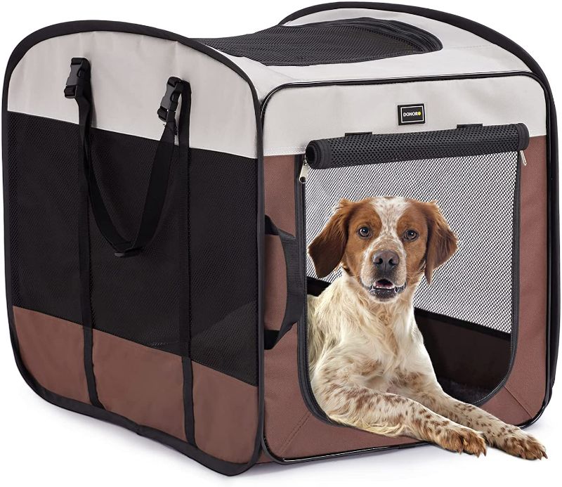 Photo 1 of *SEE NOTES* DONORO Dog Kennels and Crates for Medium Dogs, Portable Pop Up Indoor Pet Cage