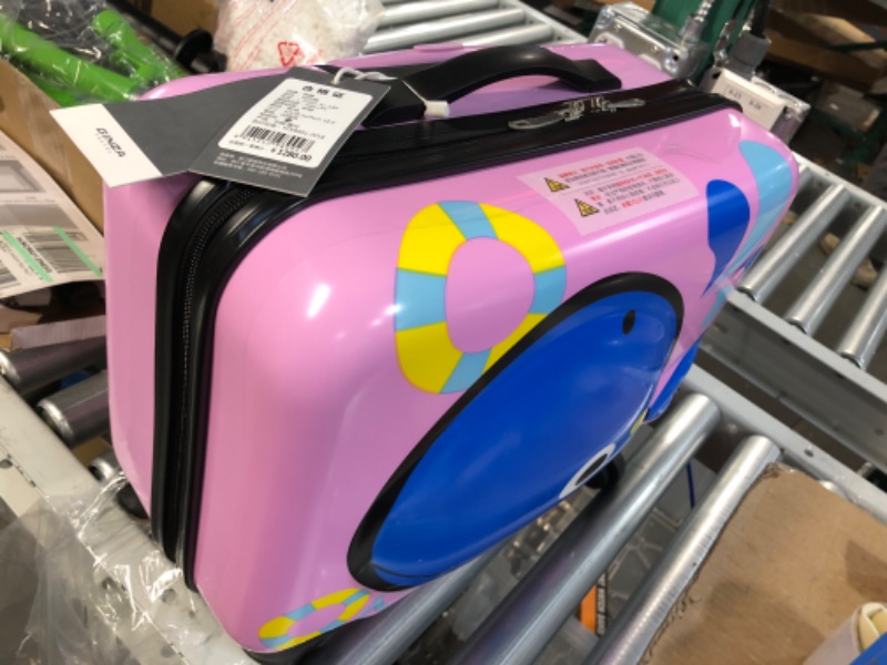 Photo 2 of *BRAND NEW* GinzaTravel 3D Little Whale Cute Children's Luggage Sit and Ride Trolley Case