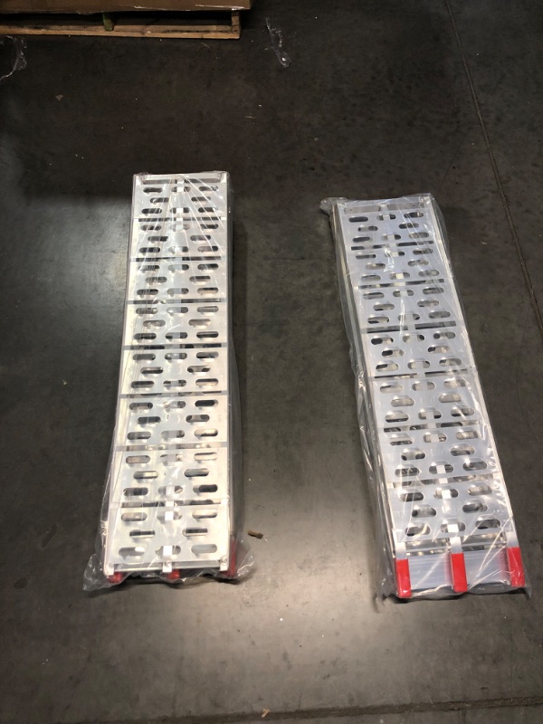 Photo 3 of [Factory Sealed] VENDAV ATV Ramps for Pickup Trucks 7.5 FT Aluminum Portable Ramps 1500 Lbs Capacity,2PC.