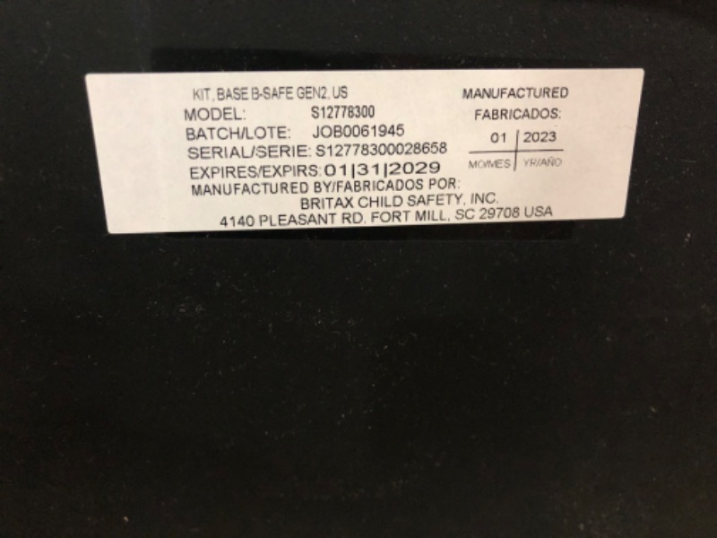 Photo 2 of Britax Gen2 Infant Car Seat Base with SafeCenter Latch Install - Compatible with All Britax Infant Car Seats Bases Car Seat Base - Black