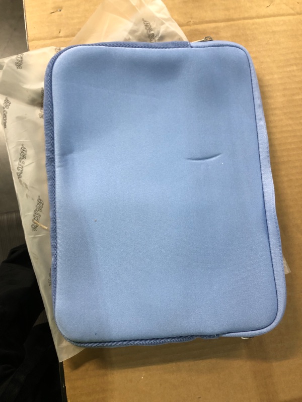 Photo 2 of MOSISO Laptop Sleeve Compatible with MacBook Air/Pro, 13-13.3 inch Notebook, Compatible with MacBook Pro 14 inch 2023-2021 A2779 M2 A2442 M1, Neoprene Bag with Small Case, Serenity Blue 13.3-inch Serenity Blue