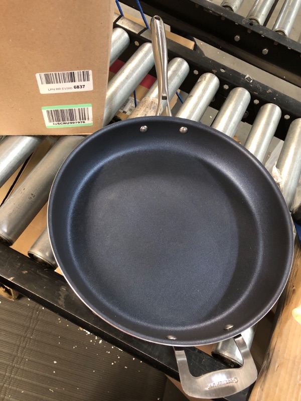 Photo 2 of **USED**  Cuisinart Contour Hard Anodized 14-Inch Open Skillet with Helper Handle,Black Skillet 14-Inch