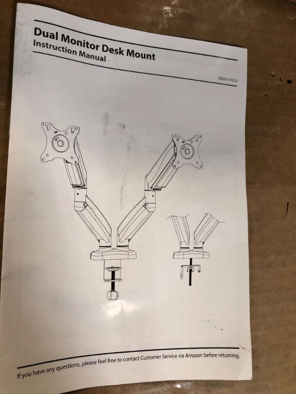 Photo 4 of Dual Arm Monitor Desk Mount