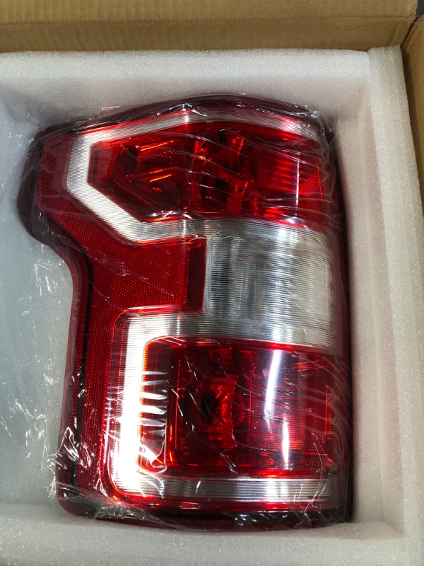 Photo 2 of DYRDINSHOW Right Passenger Side Tail Light With Bulb Compatible with Ford F150 F-150 2018 2019 2020 Rear Brake Lamp Replaces JL3Z13405H