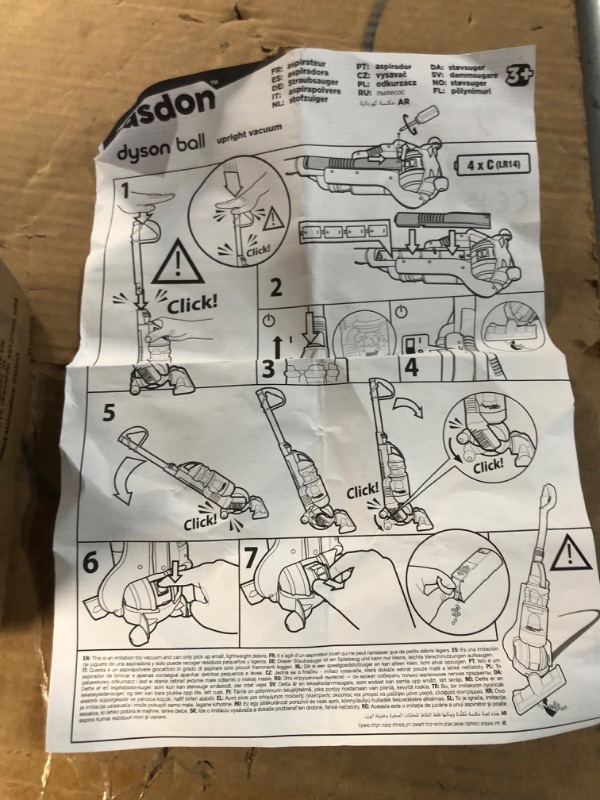 Photo 1 of Casdon Dyson Ball | Miniature Dyson Ball Replica For Children Aged 3+ | Features Working Suction To Add Excitement To Playtime Grey/Yellow