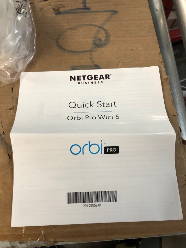 Photo 4 of NETGEAR Orbi Pro WiFi 6 Tri-band Mesh System (SXK80) | Router with 1 Satellite Extender 