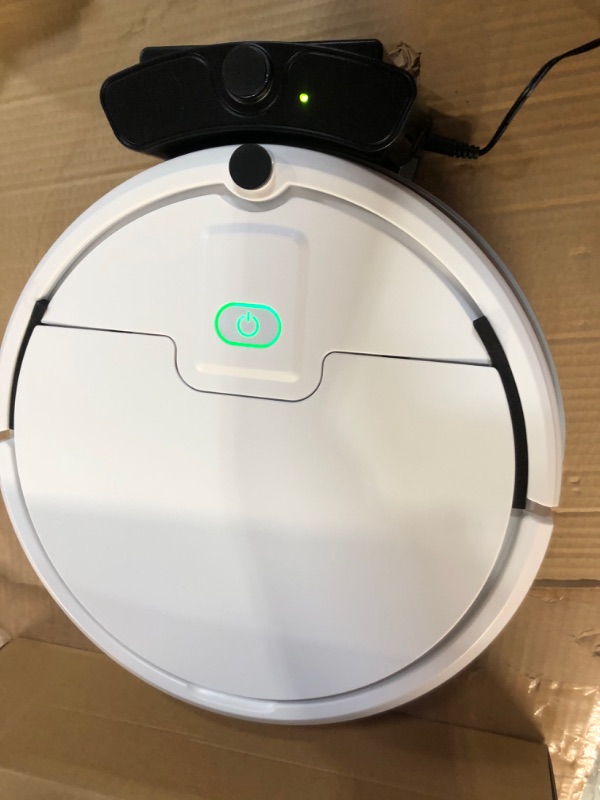 Photo 2 of **SEE NOTES*
Robot Vacuum Cleaner Auto Self-Charging Robotic Vacuum (white)