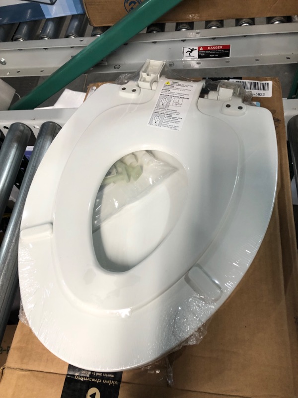 Photo 3 of *FACTORY SEALED** MAYFAIR 1888SLOW 000 NextStep2 Toilet Seat with Built-In Potty Training Seat, Slow-Close, Elongated White