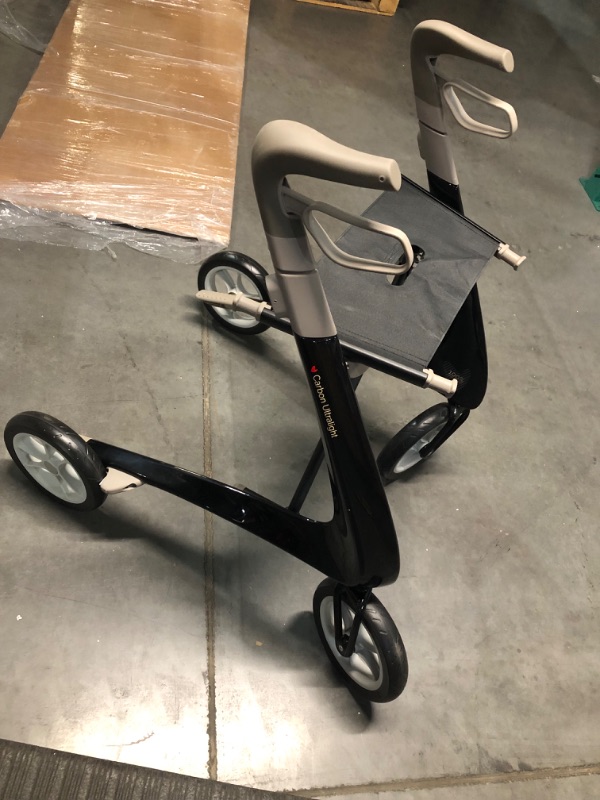 Photo 4 of **USED/SEE NOTES** ACRE Carbon Ultralight Rollator Compact Black 1ct