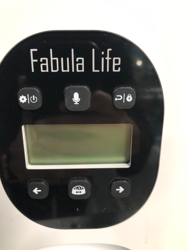 Photo 1 of **USED/DIRTY** Automatic Cat Feeders, 5L Cat Food Dispenser with Buckle Lock Lid, Programmable Control 1-6 Meals Per Day, Clog-Free with Dual Power Supply and 10s Voice Recorder (Black) 
