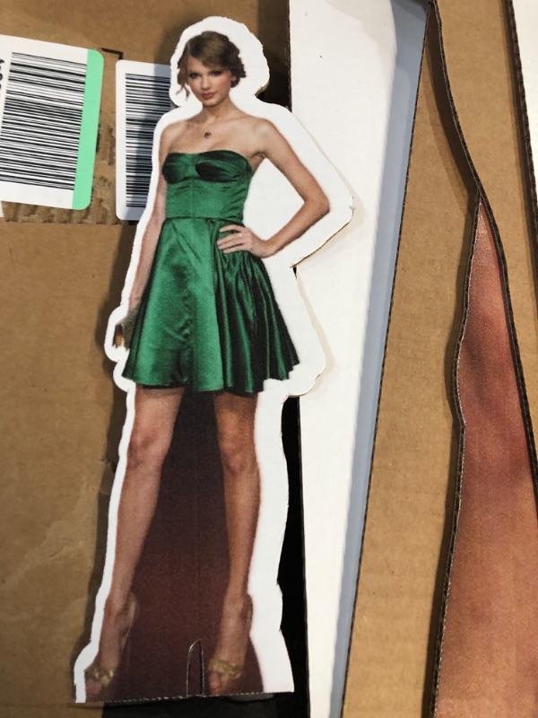 Photo 5 of **USED/SEE NOTES** *CARDBOARD CUT OUT***  Wet Paint Printing + Design Compatible/Replacement for Taylor Swift Green Dress SC2138