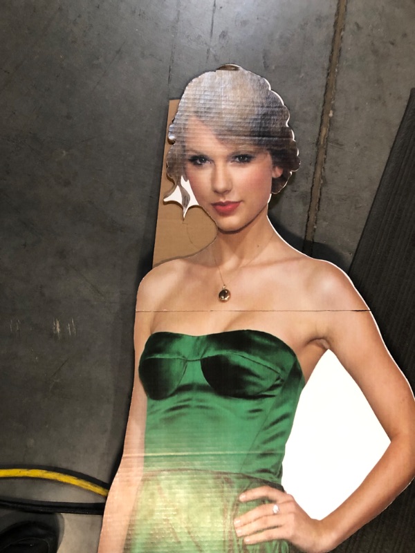 Photo 4 of **USED/SEE NOTES** *CARDBOARD CUT OUT***  Wet Paint Printing + Design Compatible/Replacement for Taylor Swift Green Dress SC2138