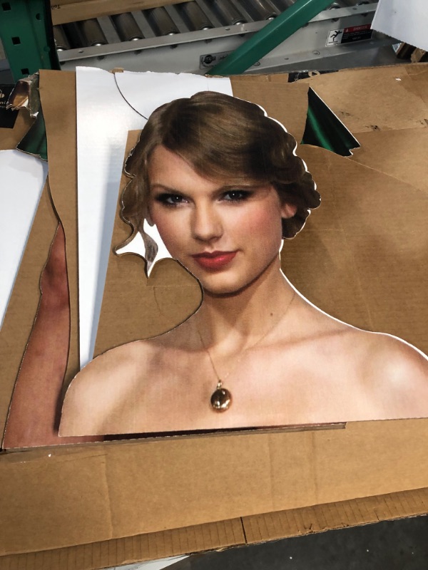 Photo 3 of **USED/SEE NOTES** *CARDBOARD CUT OUT***  Wet Paint Printing + Design Compatible/Replacement for Taylor Swift Green Dress SC2138