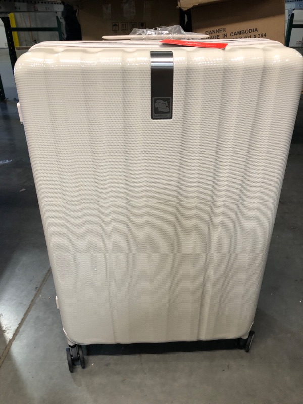 Photo 3 of *OPENED TO INSPECT** Hanke Upgrade Luggage Sets PC Lightweight Hardshell Suitcases with Spinner Wheels & TSA Lock, Extra Large Rolling Travel Luggage Nestable Storage 2 Piece Set 20/29/WHITE