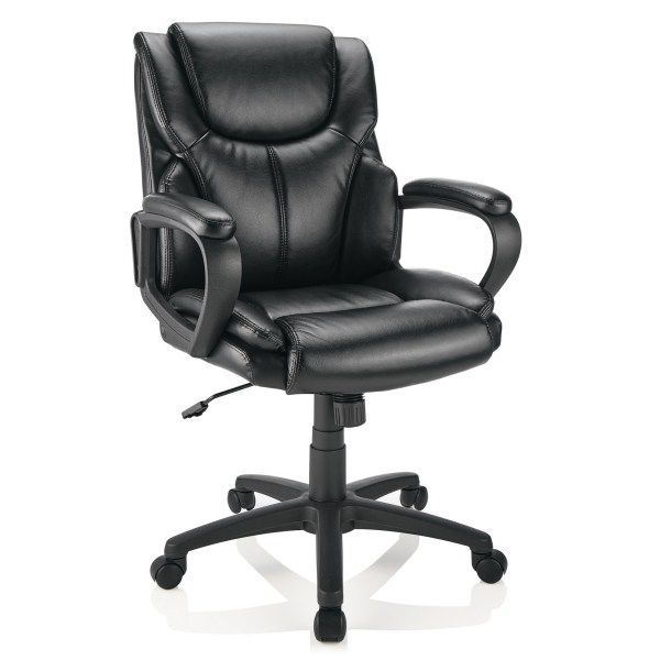 Photo 1 of Realspace Mayhart Vinyl Mid-Back Task Chair