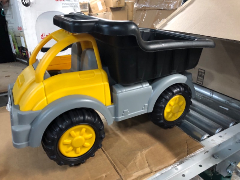 Photo 2 of American Plastic Toys Kids’ Yellow Gigantic Dump Truck, Dirt, or Toys, for Ages 2+